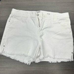 Kensie Vintage Luxe White Jean Shorts
